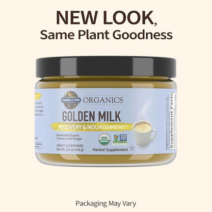 Garden of Life Organics Golden Milk Recovery & Nourishment Powder